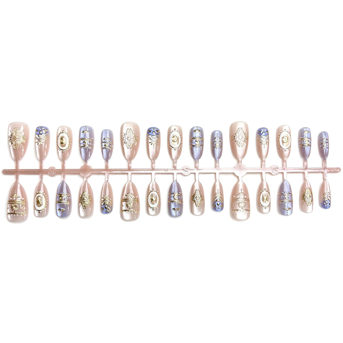 Decorative Press-On Nail Art Set with Intricate Patterns — product view 4