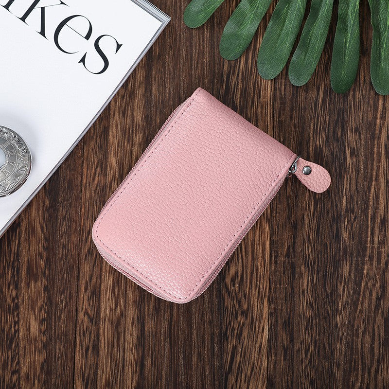Textured Leather Zip Pouch — product view 2