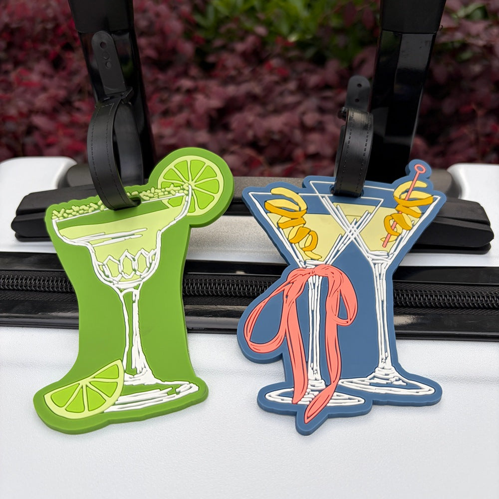Martini-Themed Luggage Tag LoungeYard — product view 3