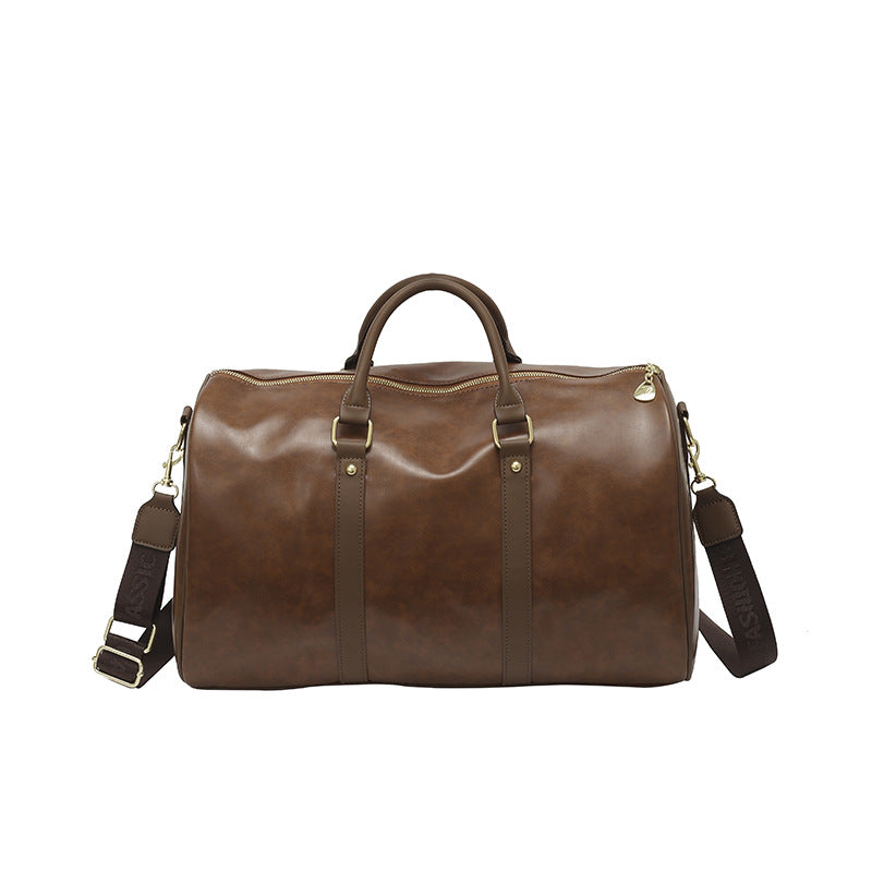 Premium Leather Travel Duffle Bag LoungeYard — product view 6
