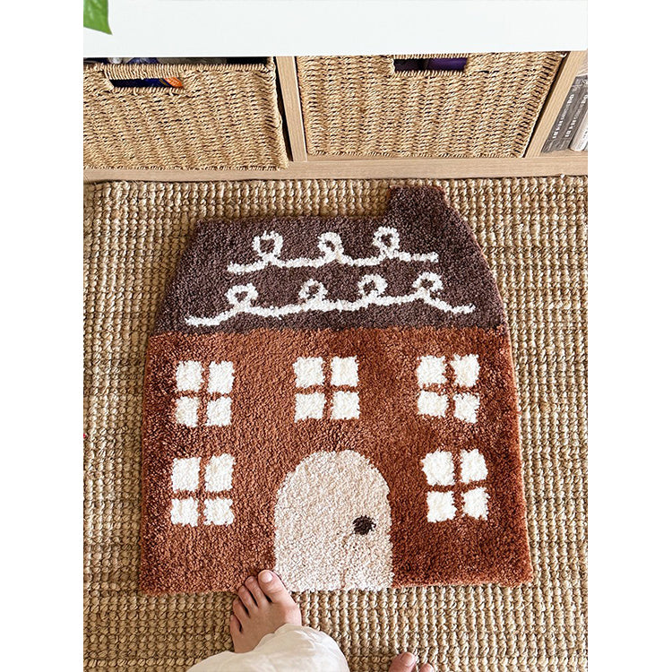 Whimsical House-Shaped Rug Bowlift — product view 4