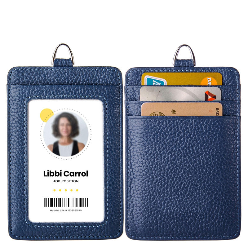 Versatile RFID-Blocking Leather ID Card Holder LoungeYard — product view 7
