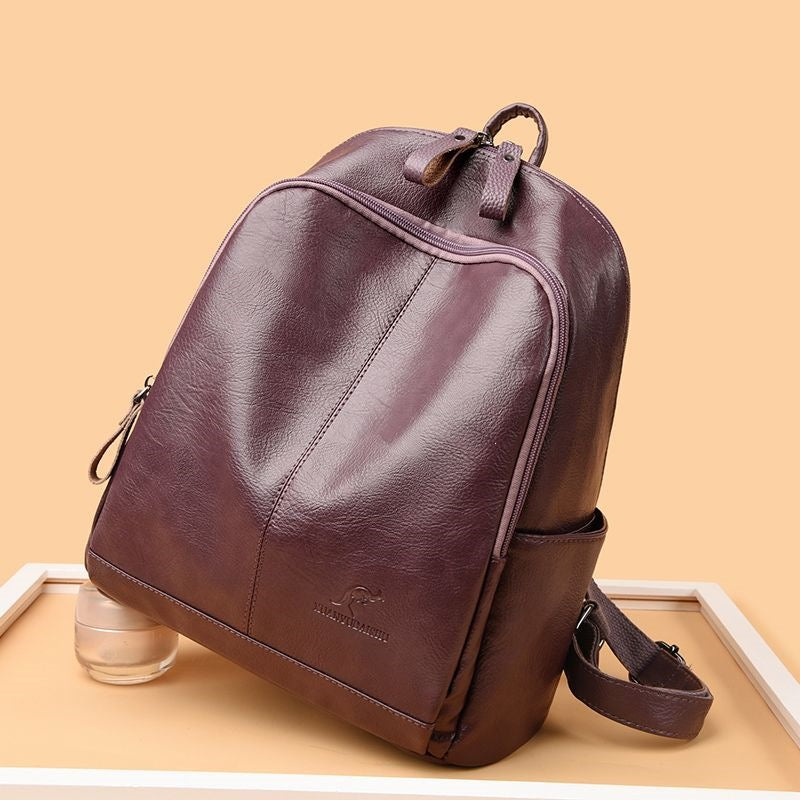 Women's Stylish Leather Backpack LoungeYard — product view 3