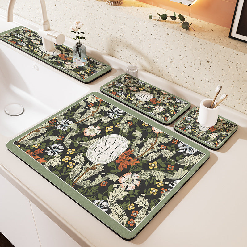 Decorative Kitchen Drying Mat Set — product view 5