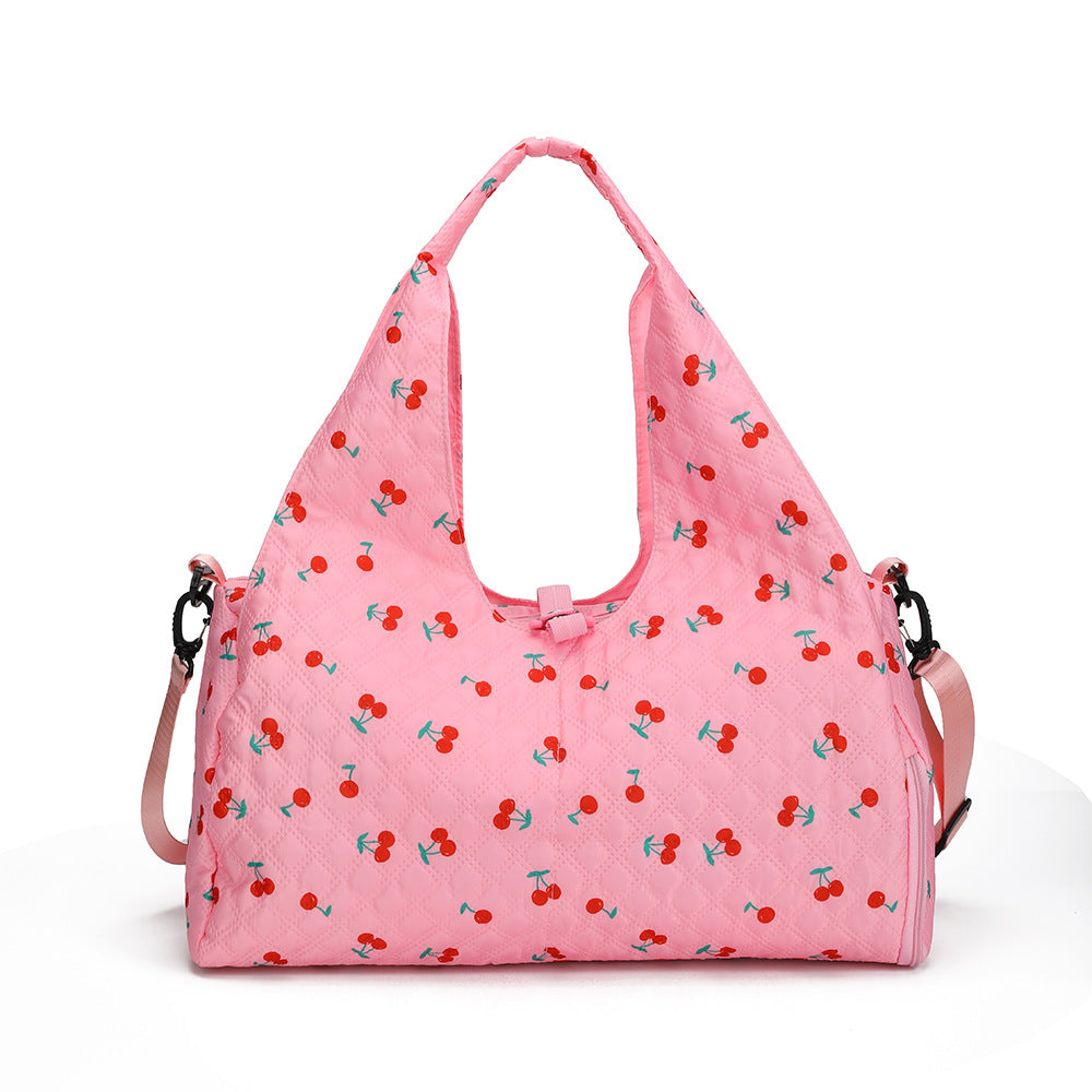 Floral Pattern Quilted Shoulder Bag LoungeYard — product view 2