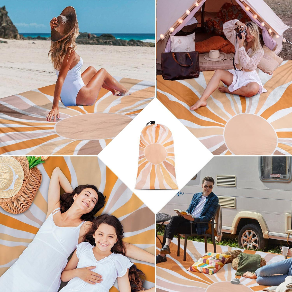 Sunburst Beach Blanket LoungeYard — product view 3