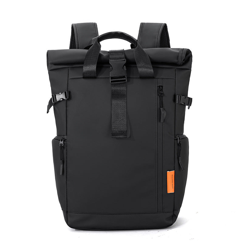 Roll-Top Waterproof Travel Backpack LoungeYard — product view 3