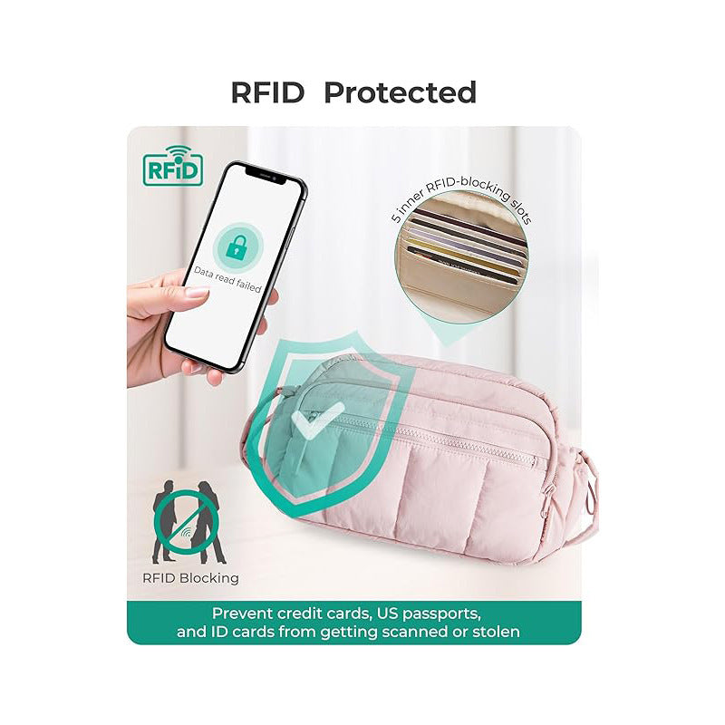 Multifunctional Quilted Shoulder Bag LoungeYard — product view 4
