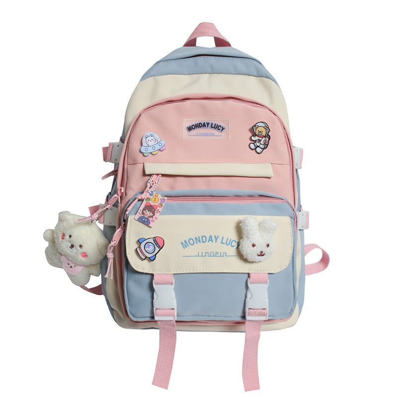 Playful Multi-Pocket Character Backpack LoungeYard — product view 1