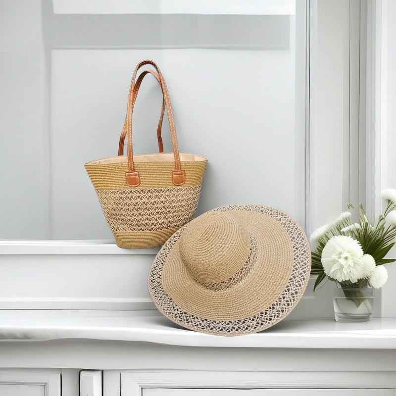 Beach bag with colorful stripes LoungeYard — product view 5