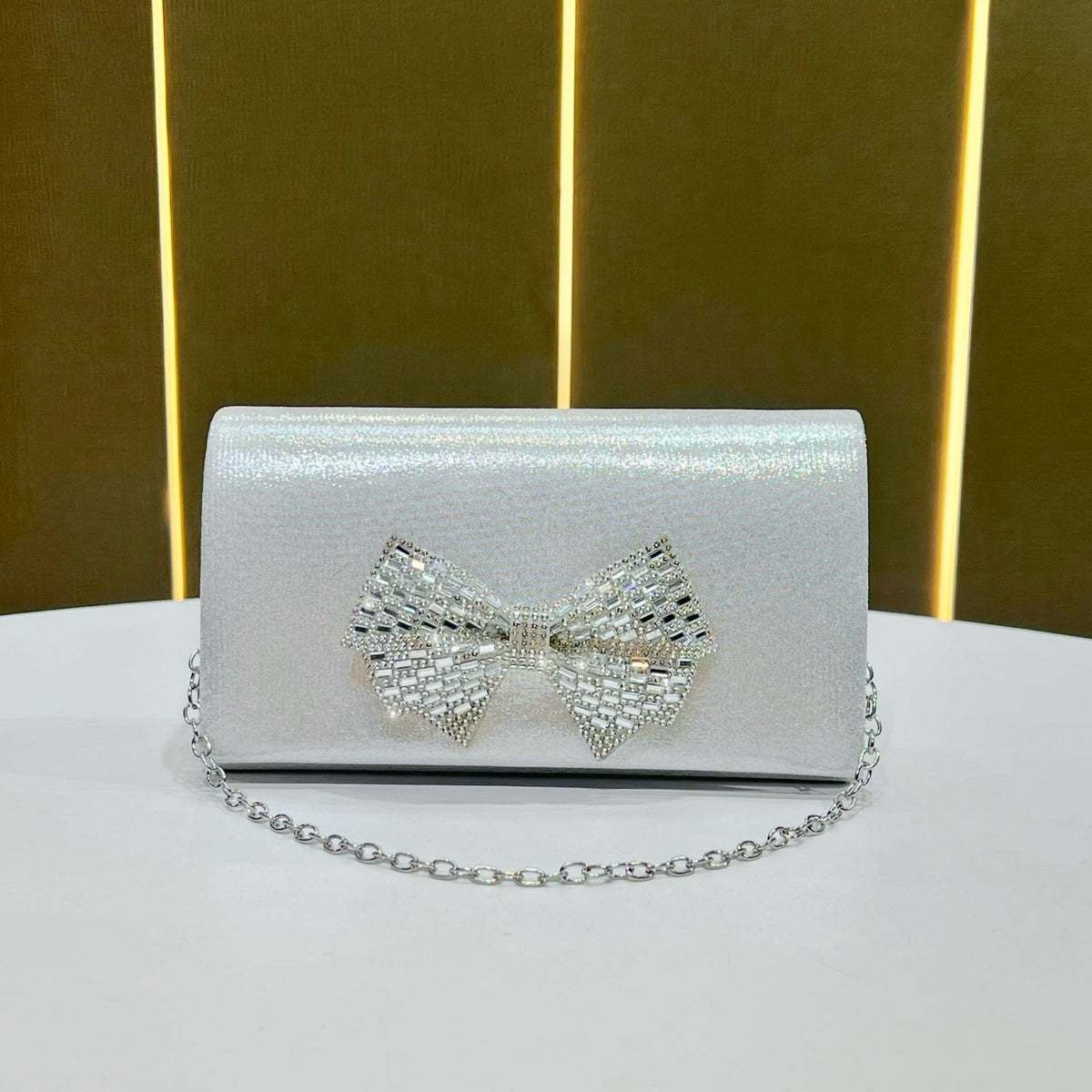 Bow-Decorated Evening Clutch — product view 2