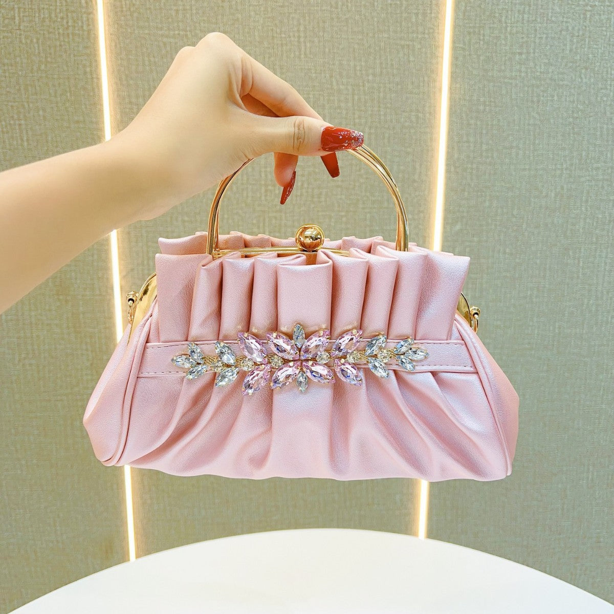 Ruched Evening Handbag — product view 6