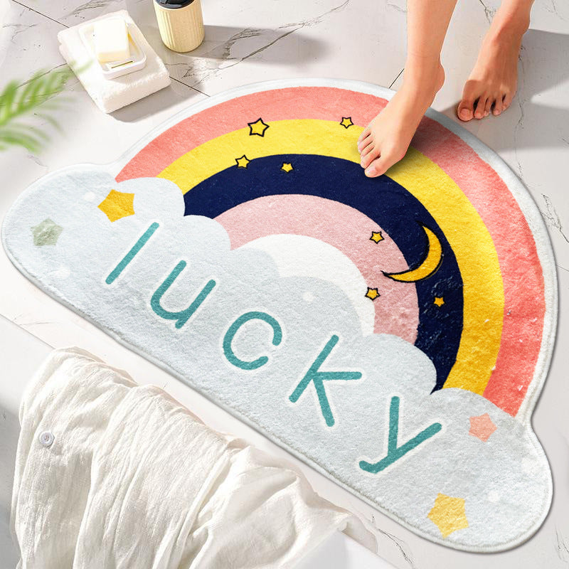 Rainbow-Themed Soft Bathroom Mat — product view 7