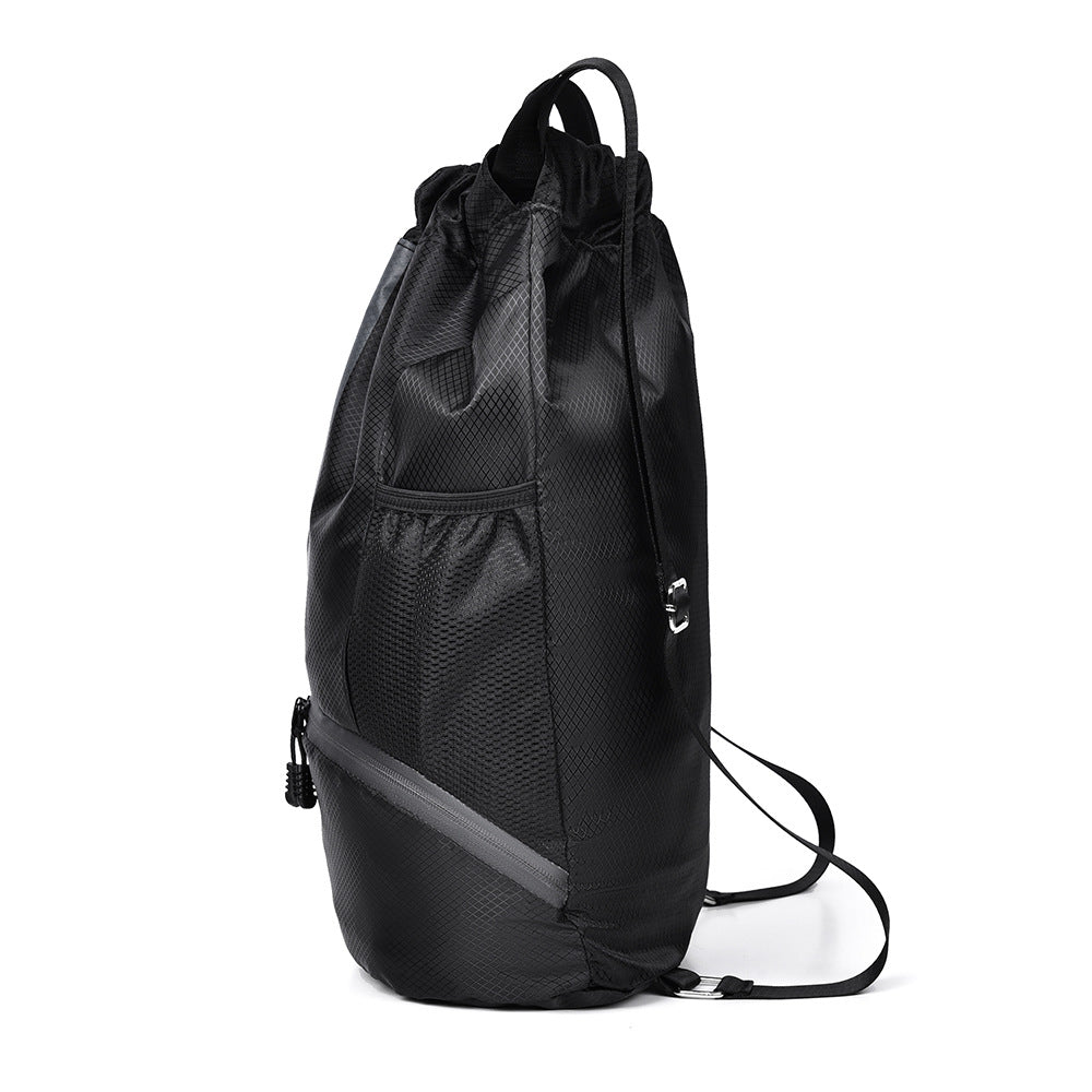 Sports Mesh Drawstring Backpack LoungeYard — product view 2