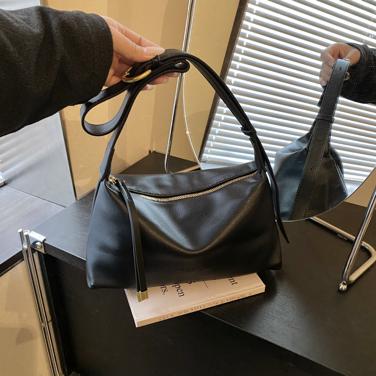 Premium Leather Crossbody Bag LoungeYard — product view 4