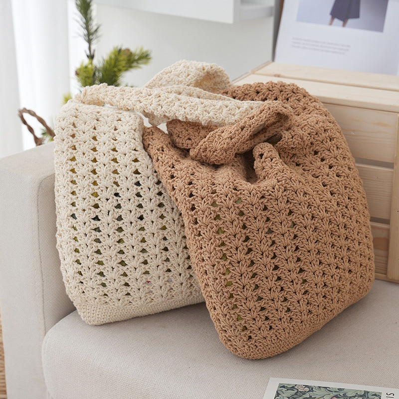 Handcrafted Net Shoulder Bag LoungeYard — product view 2