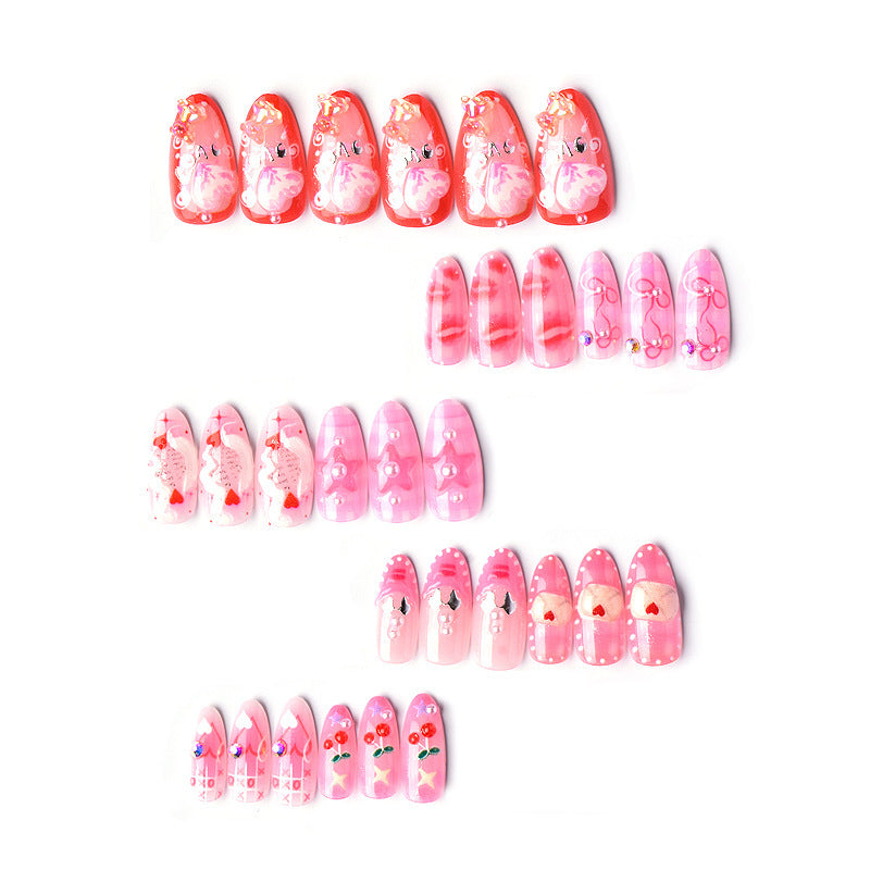 Decorative Themed Press-On Nail Art Set — product view 3