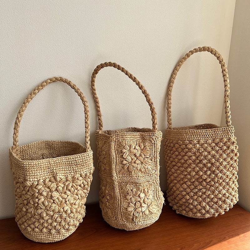 Handcrafted Leisure Bag Made of Woven Straw LoungeYard — product view 1