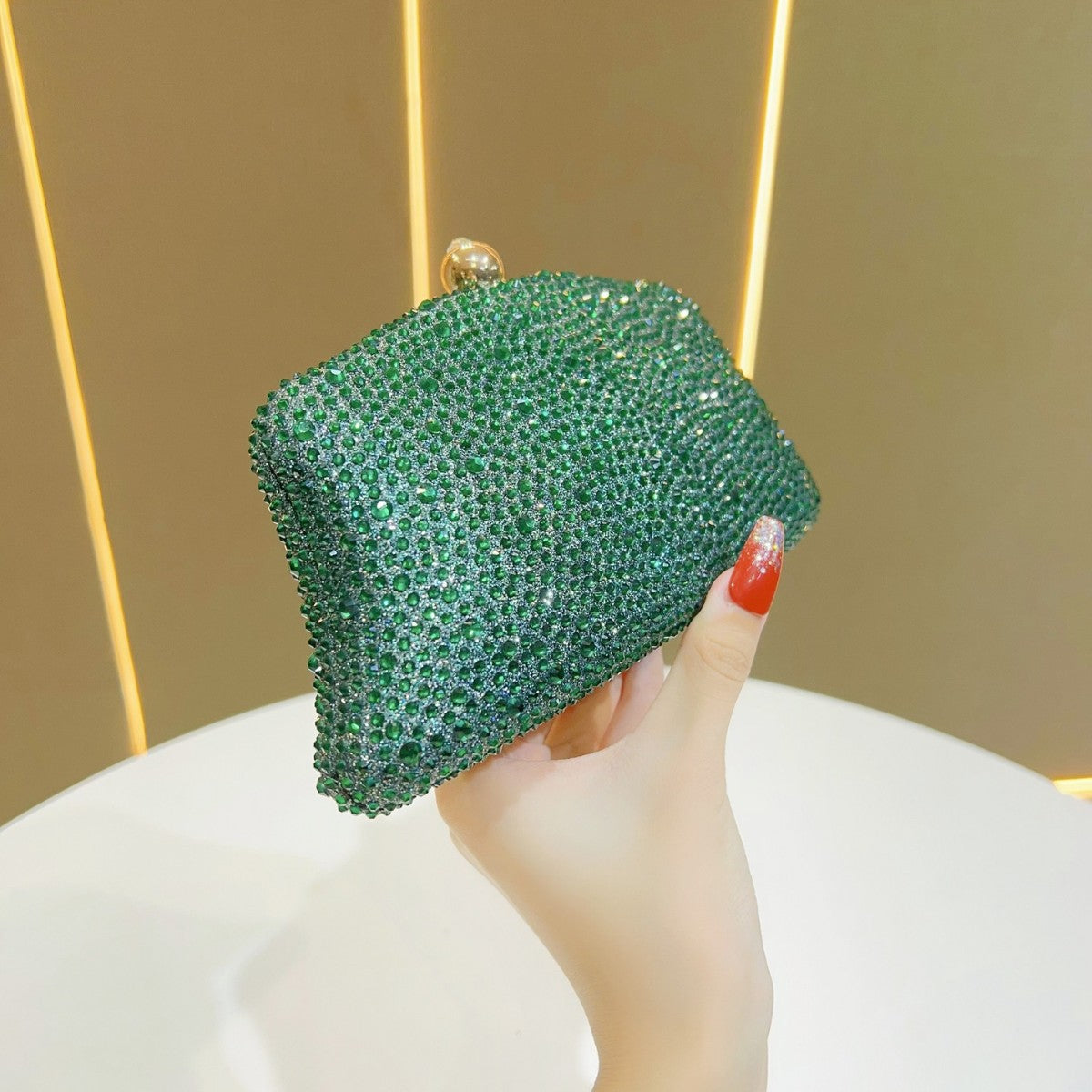 Rhinestone-Studded Evening Clutch — product view 2