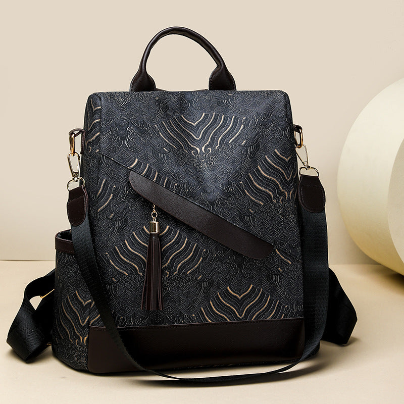 Elegant Quilted Backpack LoungeYard — product view 1