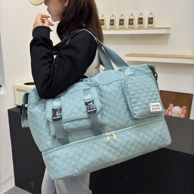 Premium Quilted Weekend Duffel Bag — product view 2