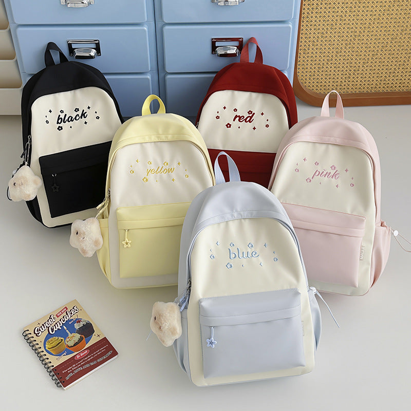 Cute Floral-Embellished Backpack LoungeYard — product view 4