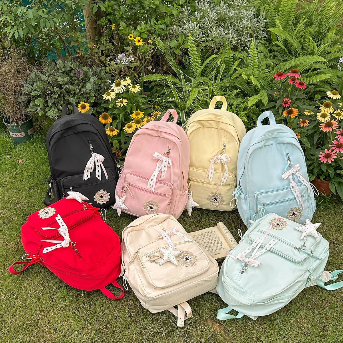 Functional Embroidered Backpack LoungeYard — product view 4
