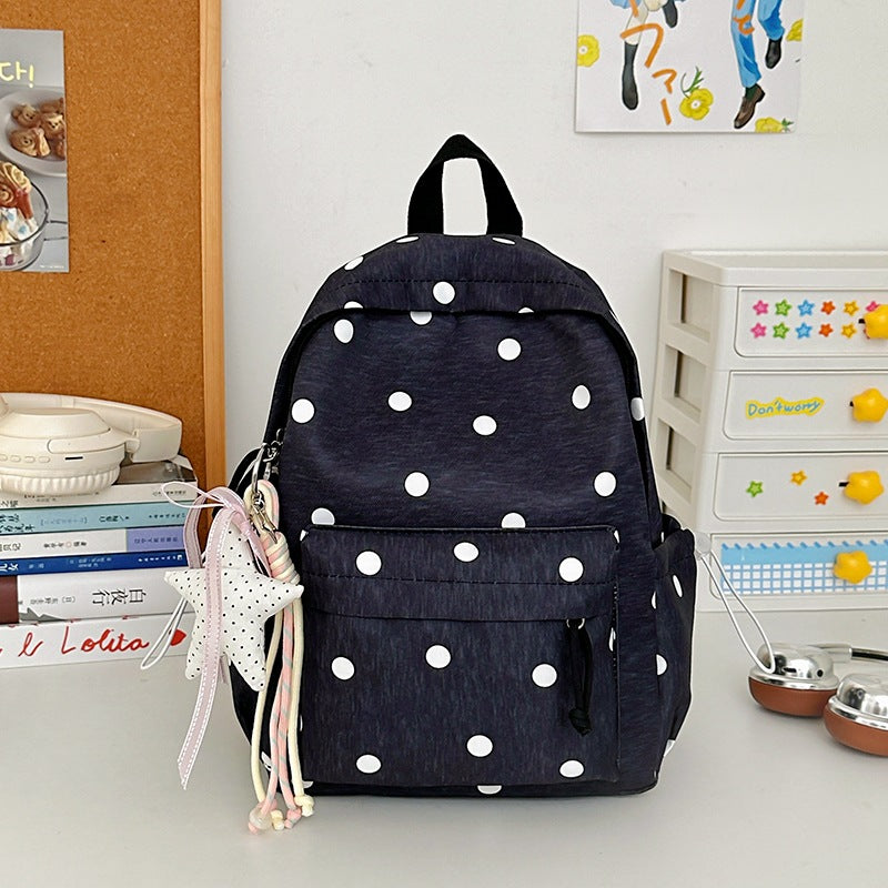 Polka Dot Patterned Backpack LoungeYard 1791205640 — product view 7