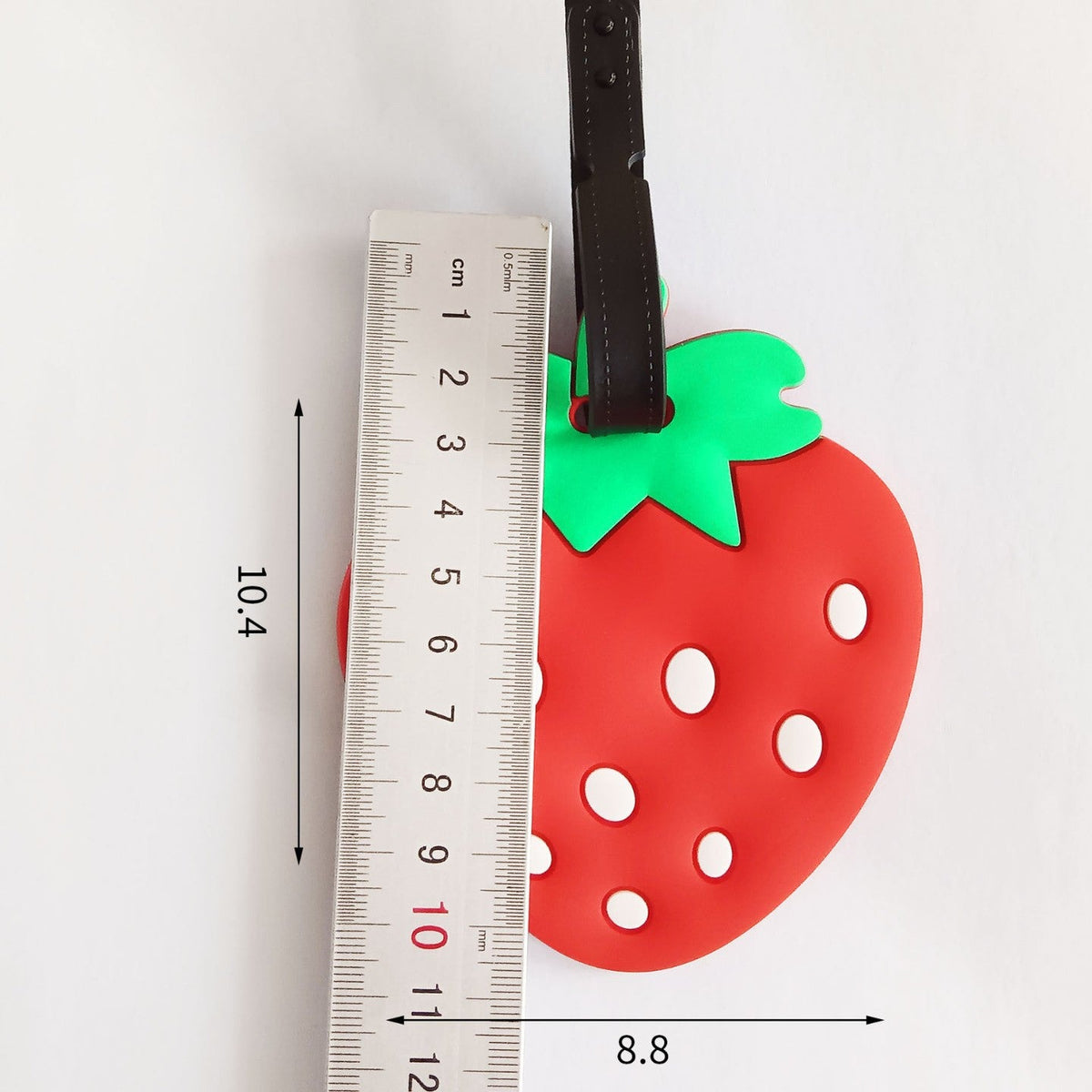 Unisex Luggage Tag in Creative Strawberry Design LoungeYard — product view 5