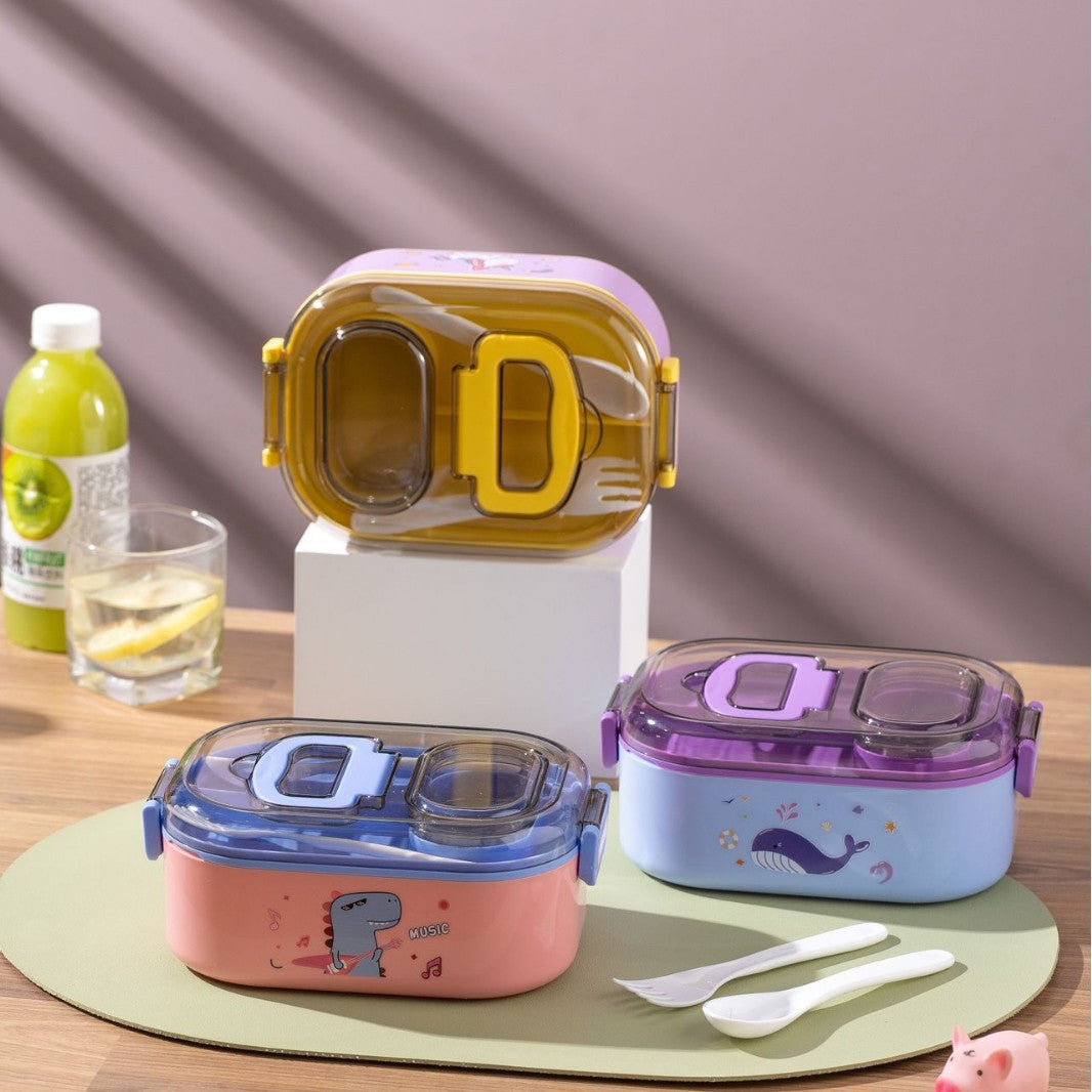 Cartoon-Themed Multi-Compartment Lunch Box — product view 4