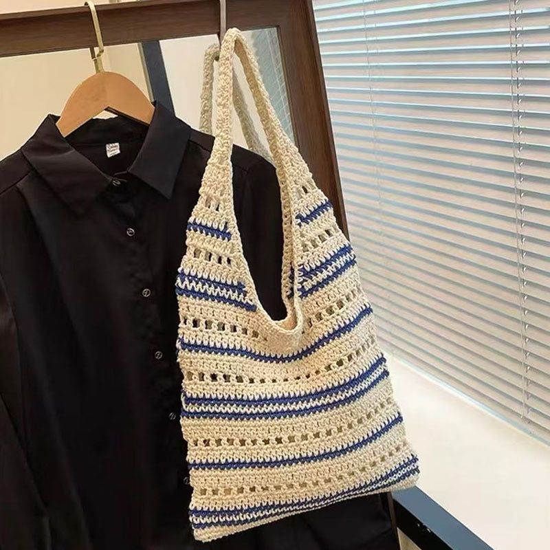 Crocheted Tote Bag with Large Interior LoungeYard — product view 2