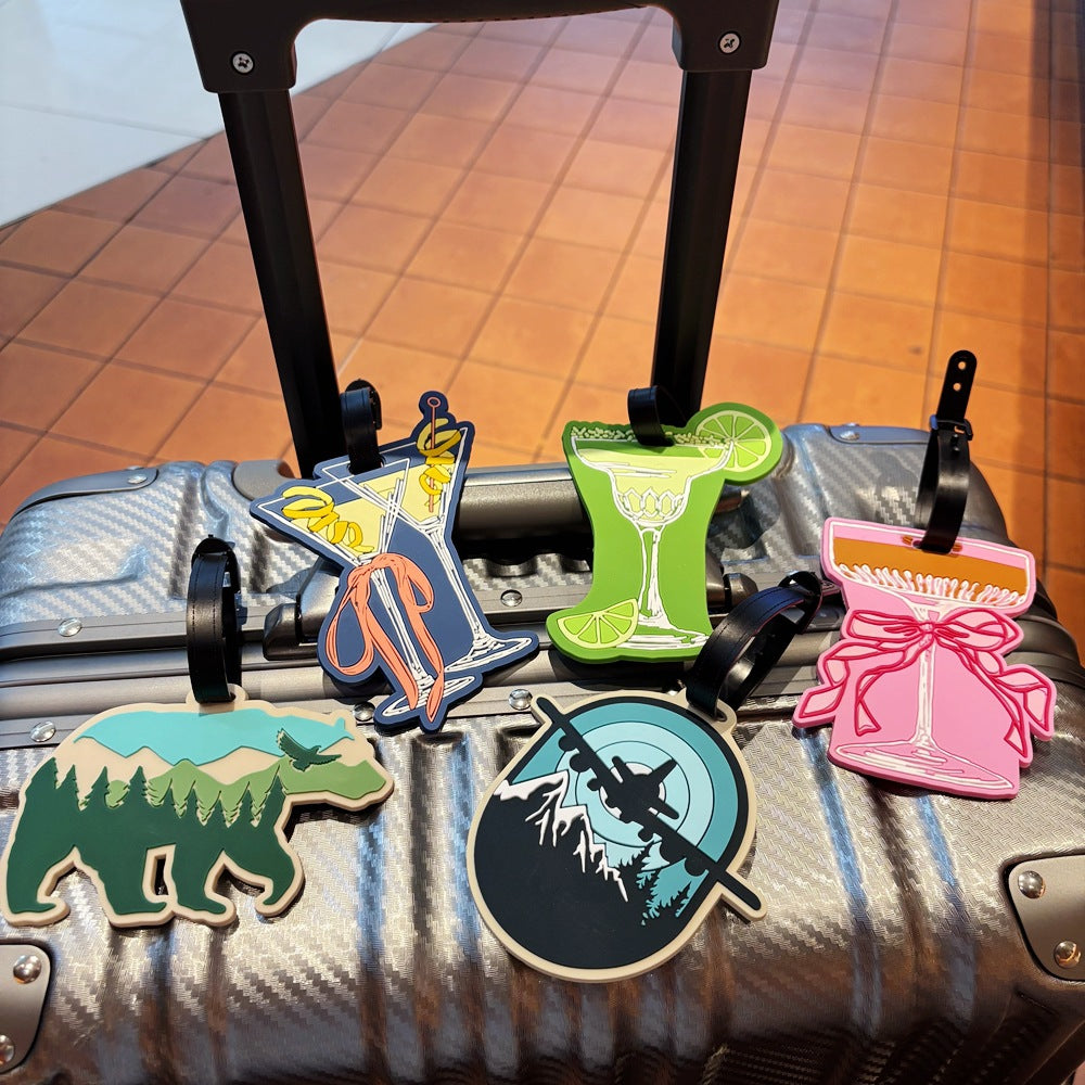 Mountain Adventure-Themed Luggage Tag LoungeYard — product view 1