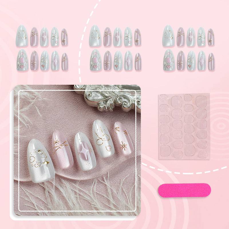 Decorative Acrylic Press-On Nail Art Set — product view 3