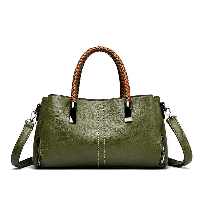 Elegant Braided Handle Handbag LoungeYard — product view 4