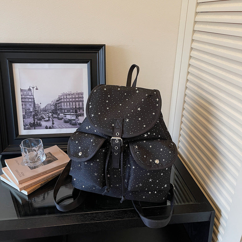 Starry Print Backpack — product view 1
