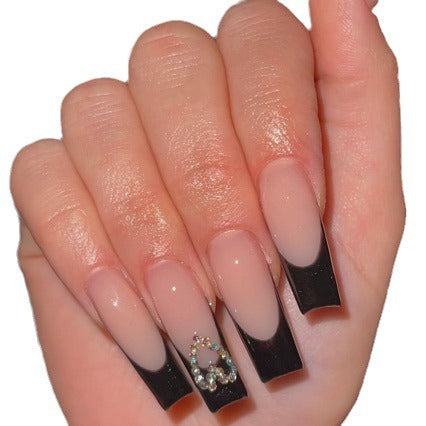 Elegant Long Square Nail Designs with Gem Accents — product view 5
