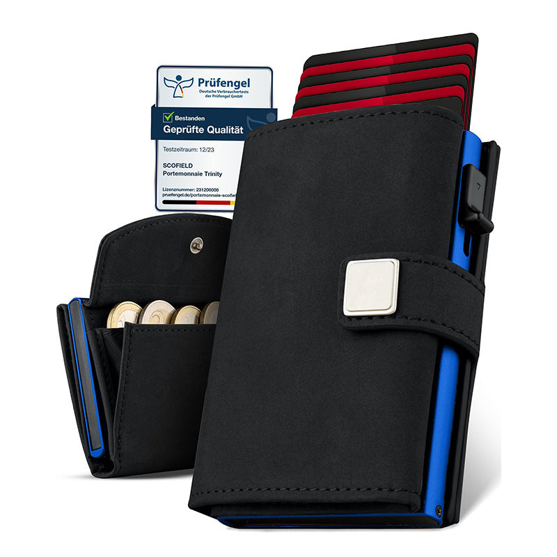 RFID-Blocking Leather Wallet LoungeYard — product view 3