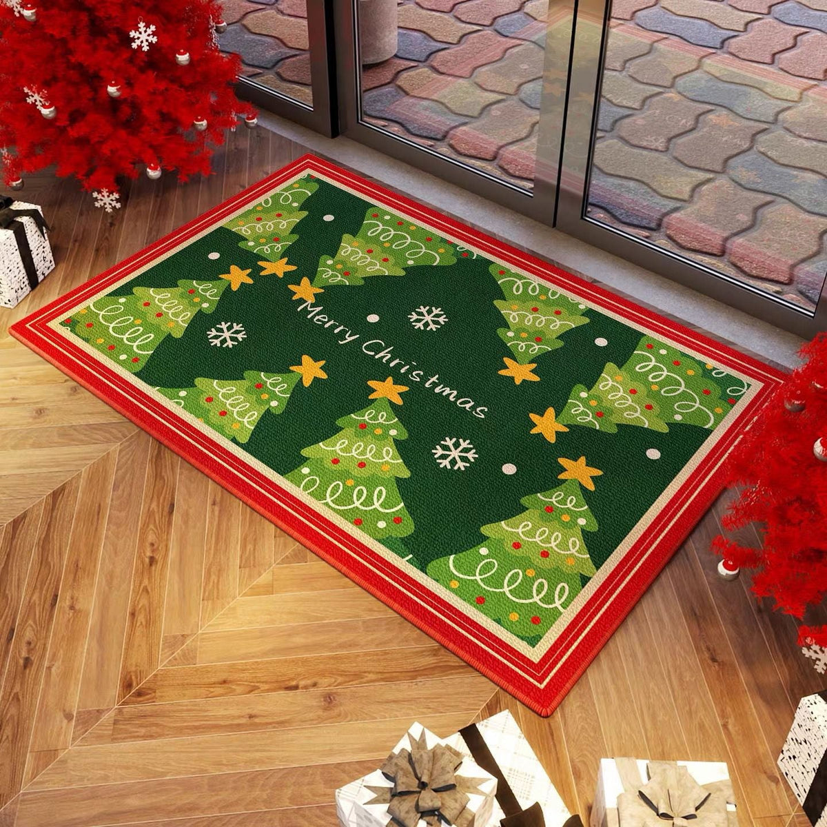 Festive Christmas-Themed Indoor Doormat Bowlift — product view 1