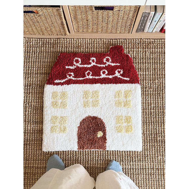 Whimsical House-Shaped Rug Bowlift — product view 1