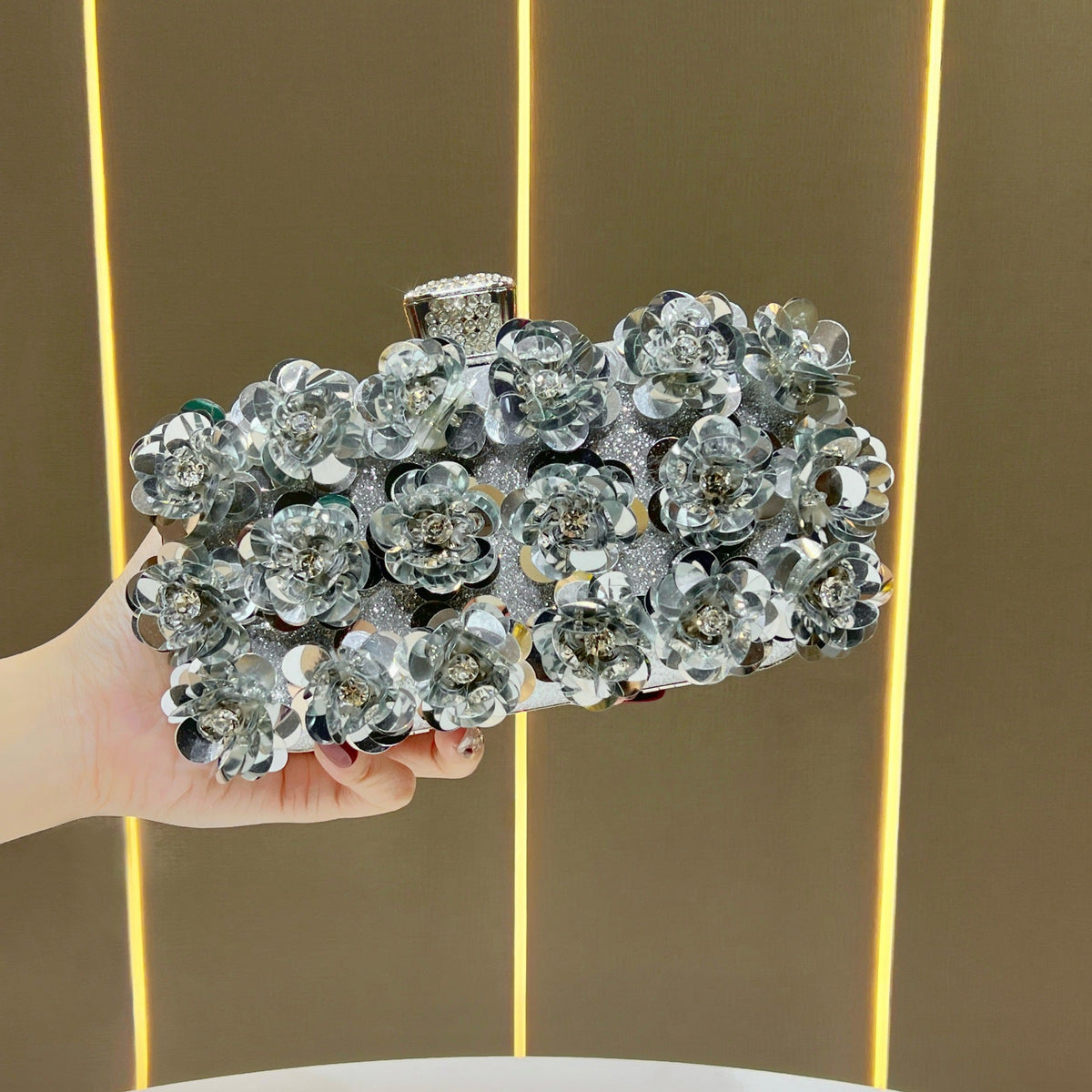 Floral Embellished Evening Clutch  1791727849 — product view 4