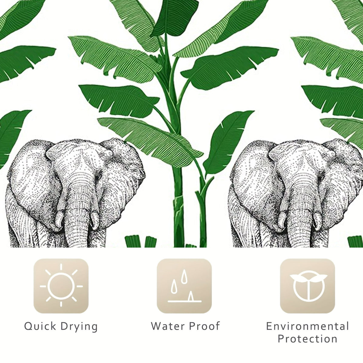 Artistic Floral Shower Curtain LoungeYard — product view 5