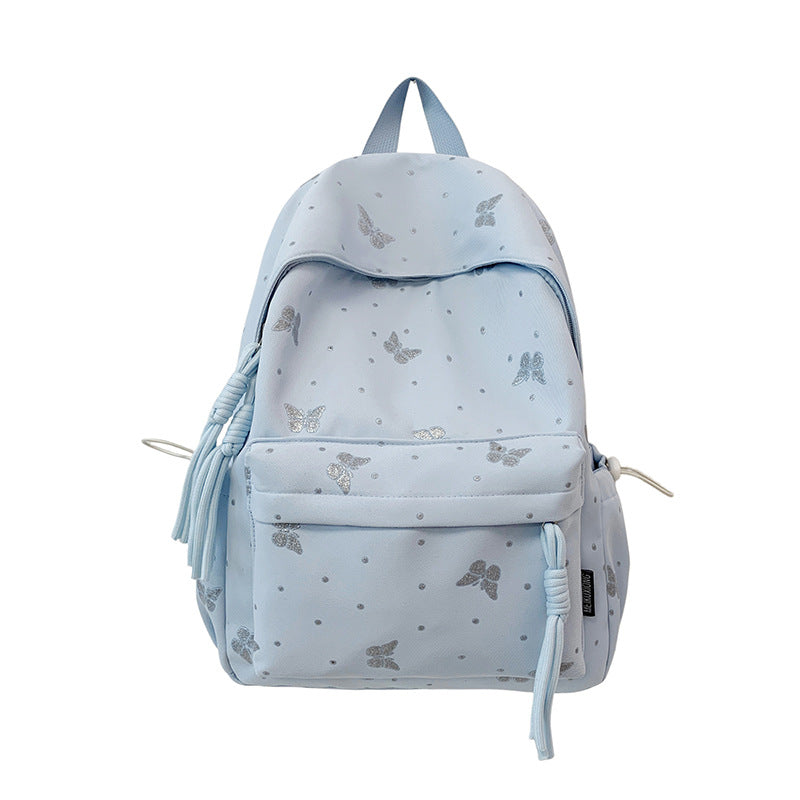 Butterfly-Themed Casual Backpack LoungeYard — product view 5