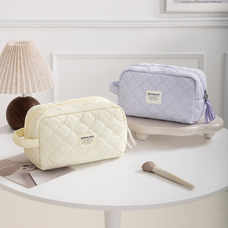 Quilted Travel Toiletry Organizer LoungeYard — product view 1