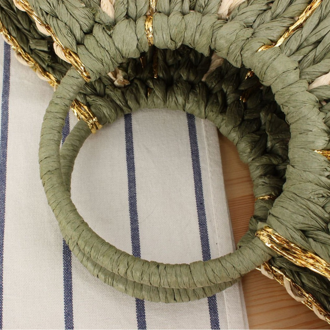 Elegant Woven Tote Bag with Extraordinary Design LoungeYard — product view 3