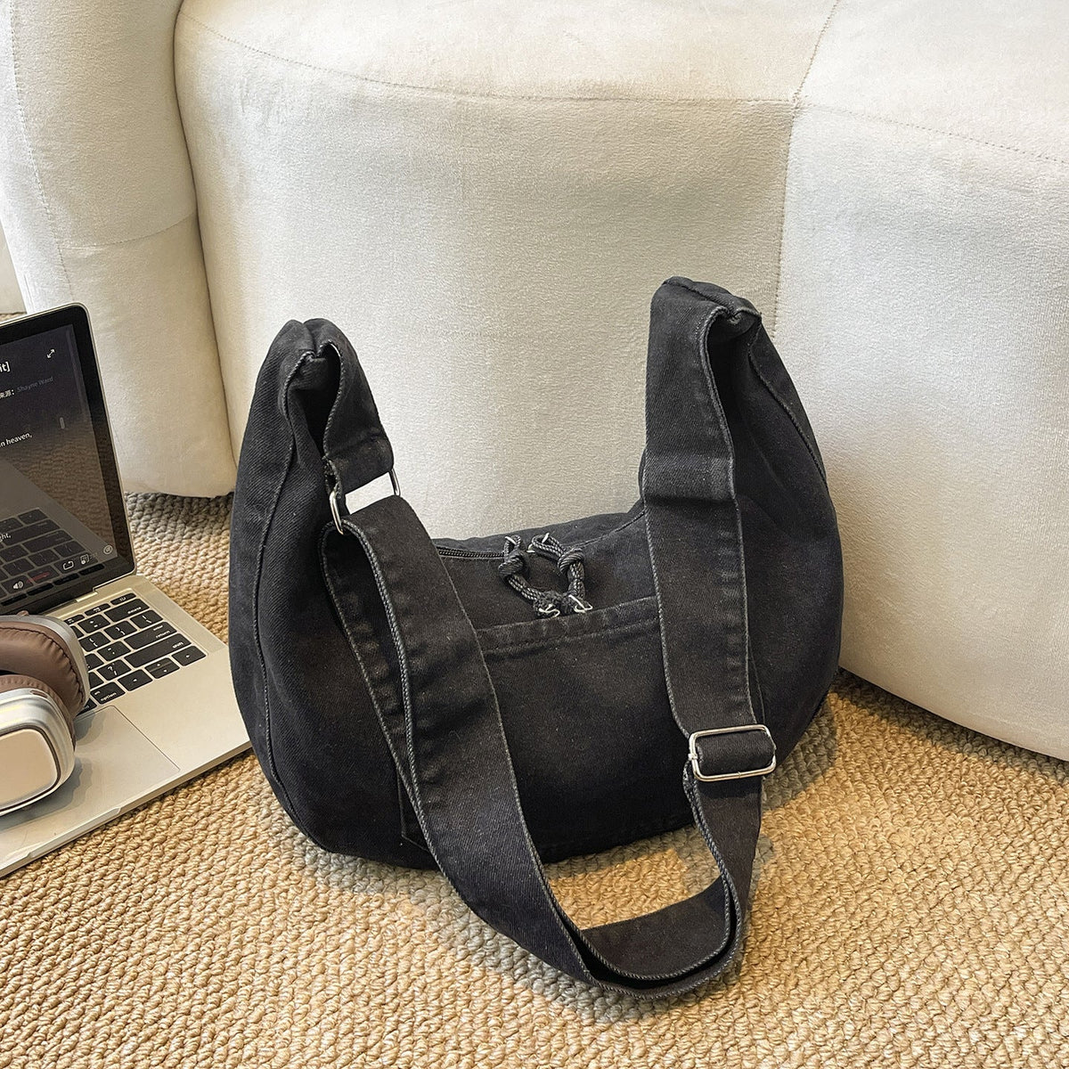 Chic Denim Shoulder Bag LoungeYard — product view 6
