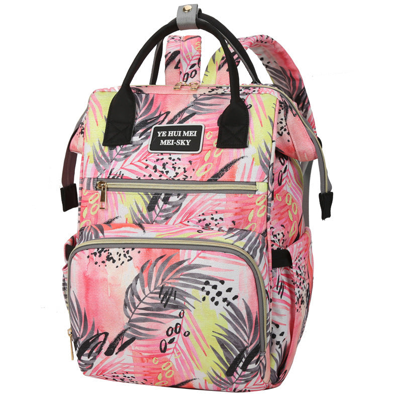 Stylish Geometric Print Backpack LoungeYard — product view 2