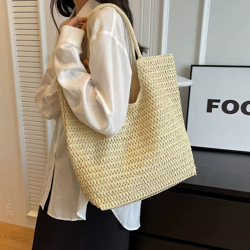 Handmade Macrame Beach Bag LoungeYard — product view 3