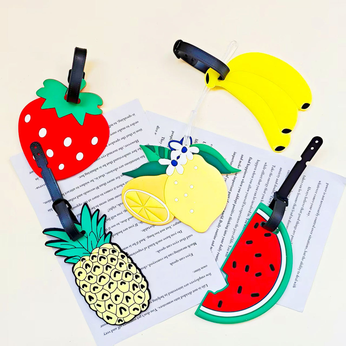 Unisex Strawberry-Shaped Luggage Identifier LoungeYard — product view 5