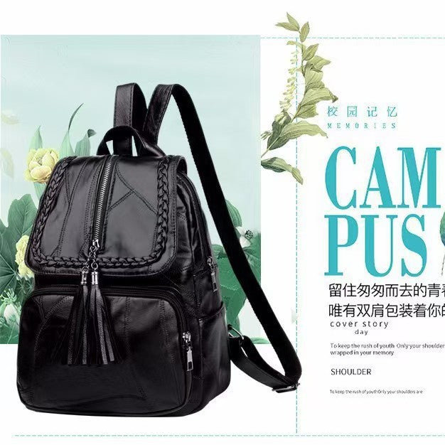 Women's Elegant Leather Backpack LoungeYard — product view 1