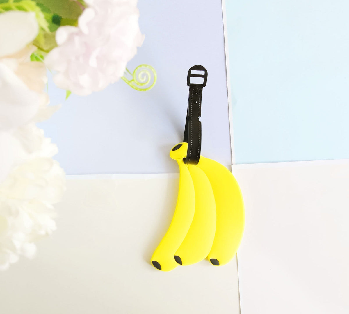 Unisex Luggage Tag in Creative Strawberry Design LoungeYard — product view 6